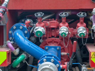 set of mechanisms used in a fire truck