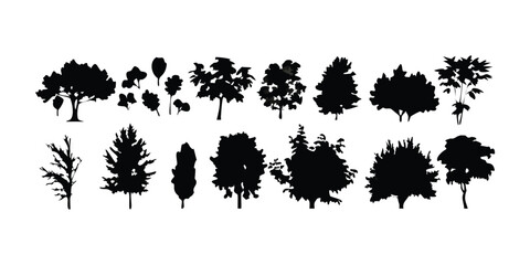 20 Dog Silhouette Variations on Transparent Background