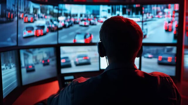 Monitoring Center Staff Focuses on Urban Traffic