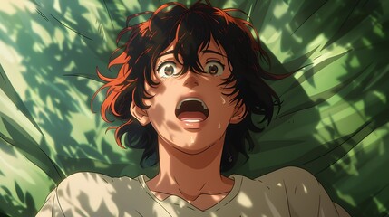 A young boy lies peacefully in bed with his mouth slightly open, immersed in deep sleep or restful tiredness, portraying innocence, vulnerability, and the calmness of childhood rest

