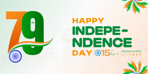 Happy Independence Day India: Celebrating with Flags and National Pride | Independence Day Indian Post, Poster, Banner, Web Banner, 
 