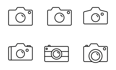 camera line icons.