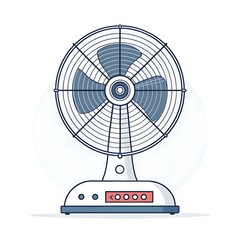 electric fan vector illustration
