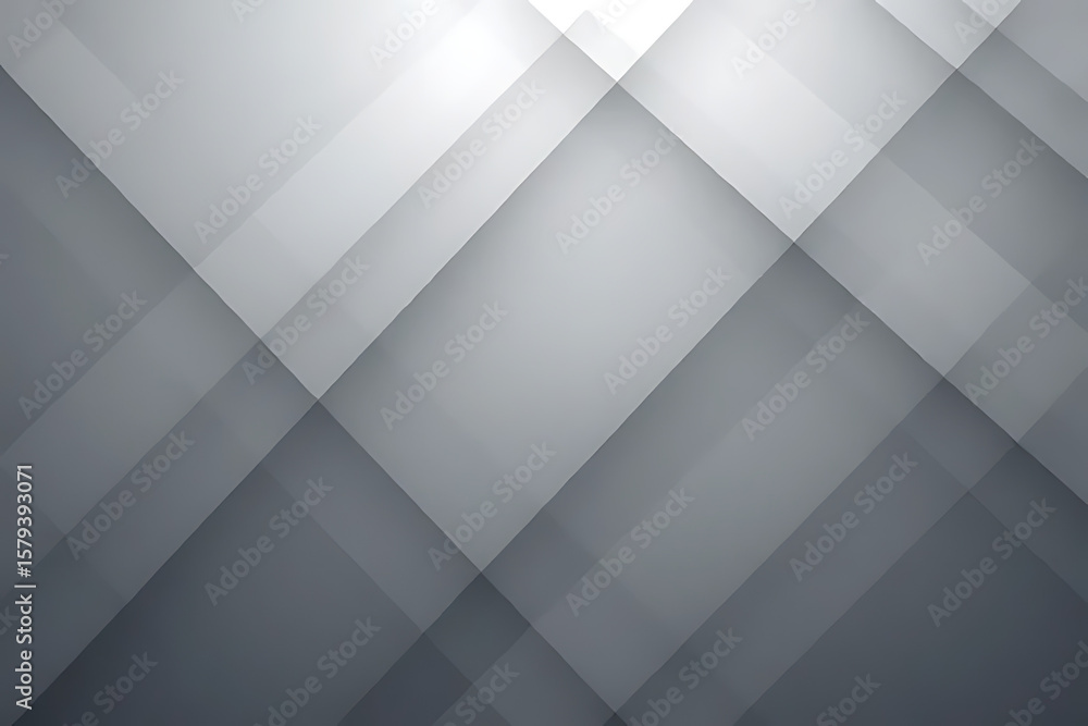 Aufkleber abstract gray background with overlapping diagonal geometric shapes and gradient shading creating a 