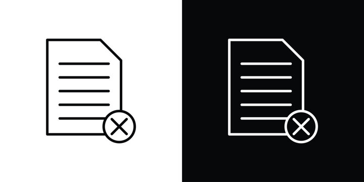 Paperless icon in outline and solid vector sign for web