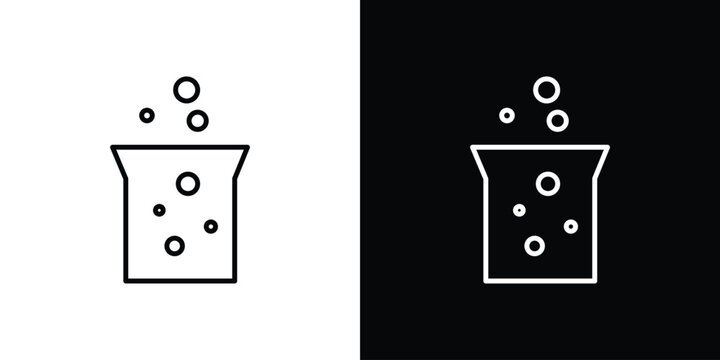 Hard Water icon in outline and solid vector sign for web
