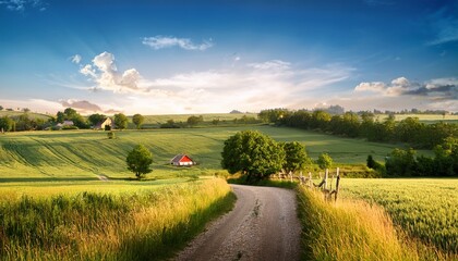 peaceful countryside scenery