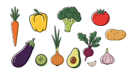 A vibrant assortment of fresh organic garden vegetables and healthy produce displayed artistically