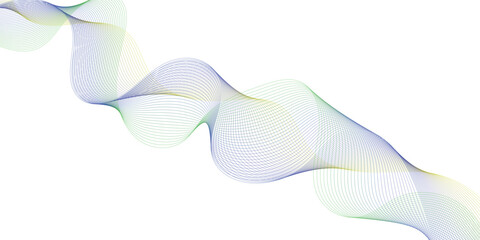 Vector abstract background. Multicolored dynamic lines on a white background. Colored waves. Background for design
