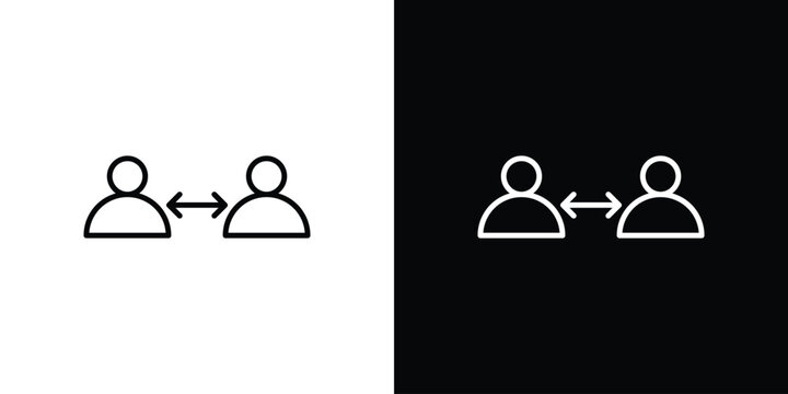 Coordinate icon in outline and solid vector sign for web