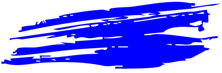 Bold blue abstract paint strokes on white background. Perfect for urban, grunge, or expressive design concepts, digital art, and dynamic creative projects