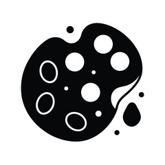 adorable paint palette blob design