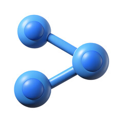 Blue Link Icon 2025 3D Connection Design