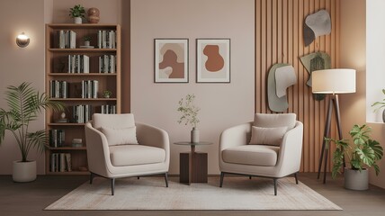 Warm & Serene Psychological Counseling Space