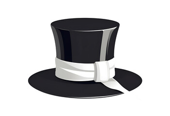 Magician hat icon isolated for magic, fantasy, trick, or illusion display.