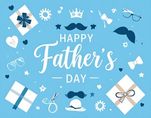 Naklejka premium Father's Day celebration graphic
