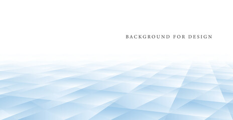 Abstract background with perspective. Digital smooth surface with blue geometric polygon shapes. Modern vector template for technology and business design
