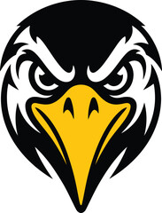 Eagle head tattoo vector tribal illustration design symbol logo artwork