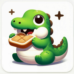 Fototapeta premium cute crocodile cartoon