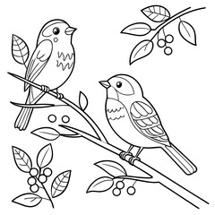 vector illustration of a bird