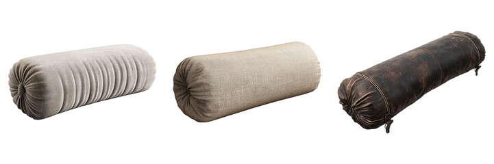 Set of bolster isolated on transparent background