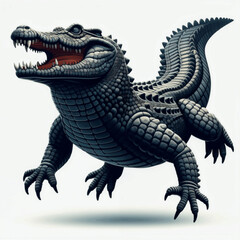 Fototapeta premium dragon on white background