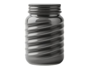 Swirled Glass Jar