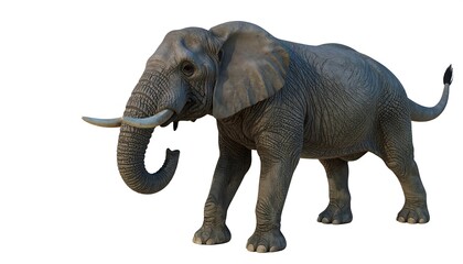 Fototapeta premium Gray elephant, side view