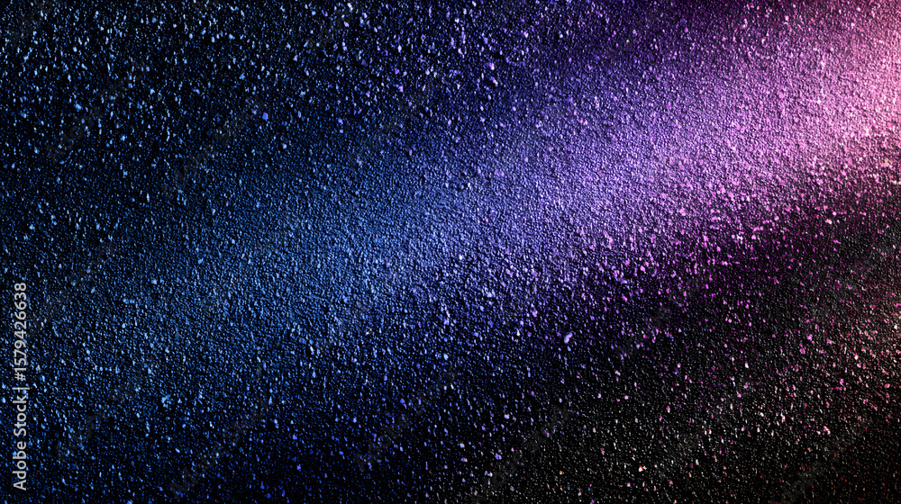 Poster blue purple black grainy gradient banner background website page header abstract noise effect design