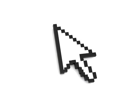 Pixelated arrow cursor