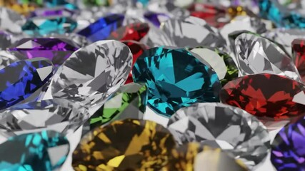 Colorful gems close up - Powered by Adobe