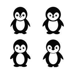 penguin vector silhouette