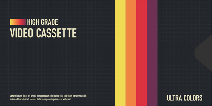 betamax BLACK vhs cassette cover mockup 90s 80s memories nostalgia retro colors