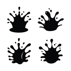 Obraz premium vector illustration of a splash of colorful splashes