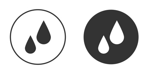 Tear drop icon design flat silhouette style
