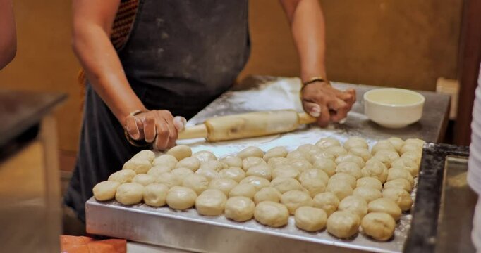 Chapati making at the event