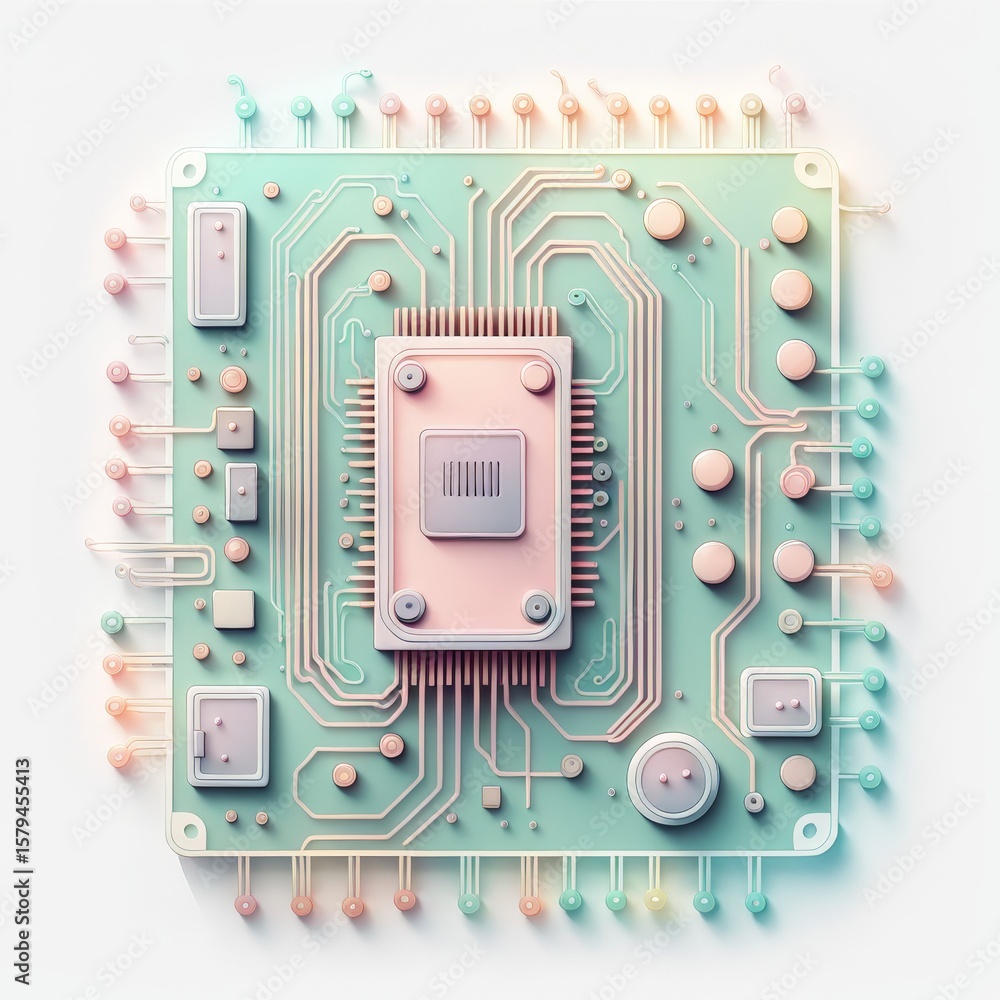 Poster circuit board computer hardware