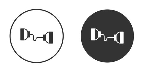 Exercise bands icon design flat silhouette style