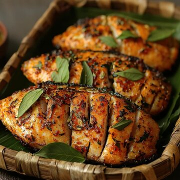 karimeen fry indian seafood video