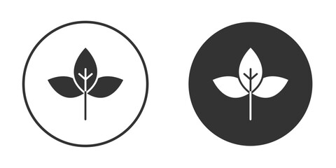 Basil icon design flat silhouette style