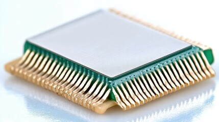 Integrated Circuit Chip Closeup