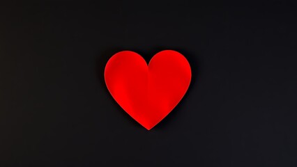 Abstract red heart symbol on a dark textured background, conveying deep emotional resonance.