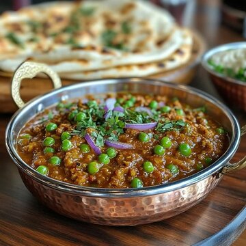 keema matar indian food video