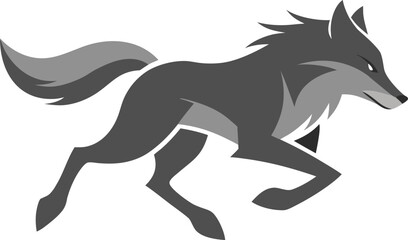 running horse vector illustration