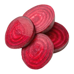 Beetroot PNG Isolated on Transparent Background with Clipping Path