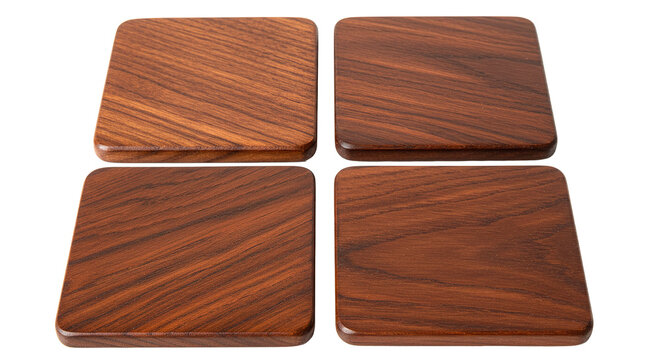Premium wood coasters set for drinks protection stylish wooden coasters for home bar and office decor