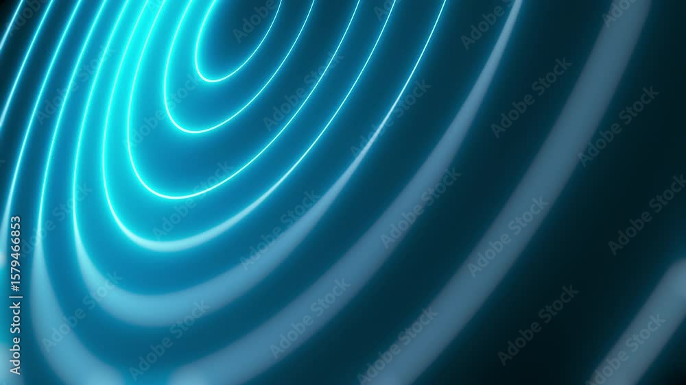 Poster abstract glowing neon circle background. computer generated 3d render