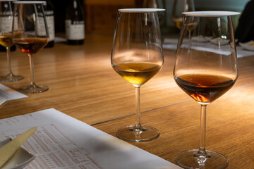 Visit of wine cellar with old large oak barrels, tasting of fortified dry or sweet tasty marsala...