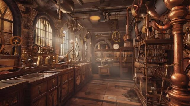 Steampunk style shop.