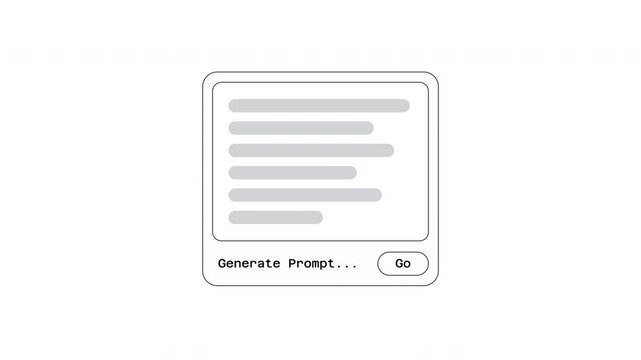 Generate Prompt UI Motion Simple Smooth Line Loop on 4K White Background
